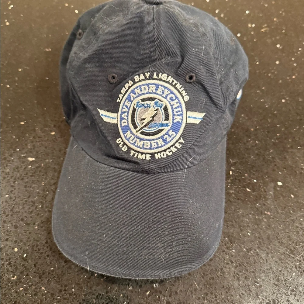 Tampa Bay Lightning Dave Andreychuk Navy Hat